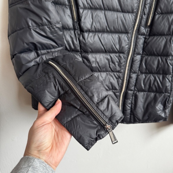 BCBGeneration Motorcycle Down Puffer Jacket - Size M - Picture 6 of 9